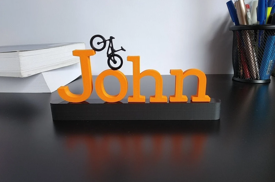 Personalized Downhill Bike Name Sign | Custom Name Gift For Downhill Rider