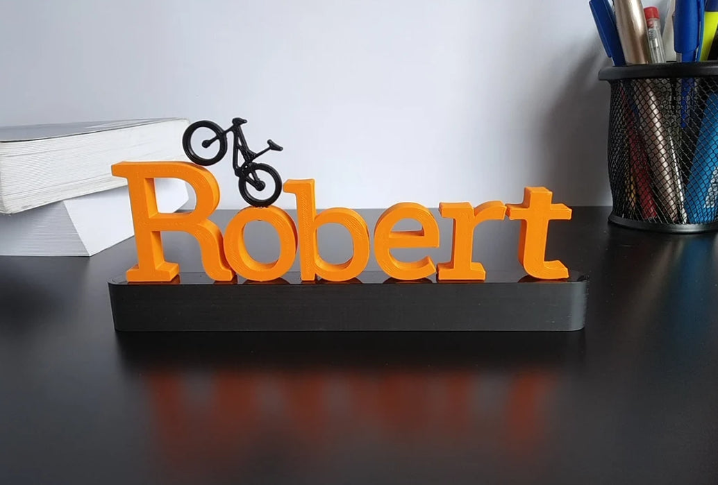 Personalized Downhill Bike Name Sign | Custom Name Gift For Downhill Rider