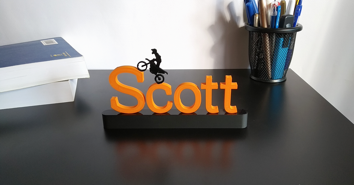 Personalized Motocross Name Sign | Dirt Bike Rider Gift