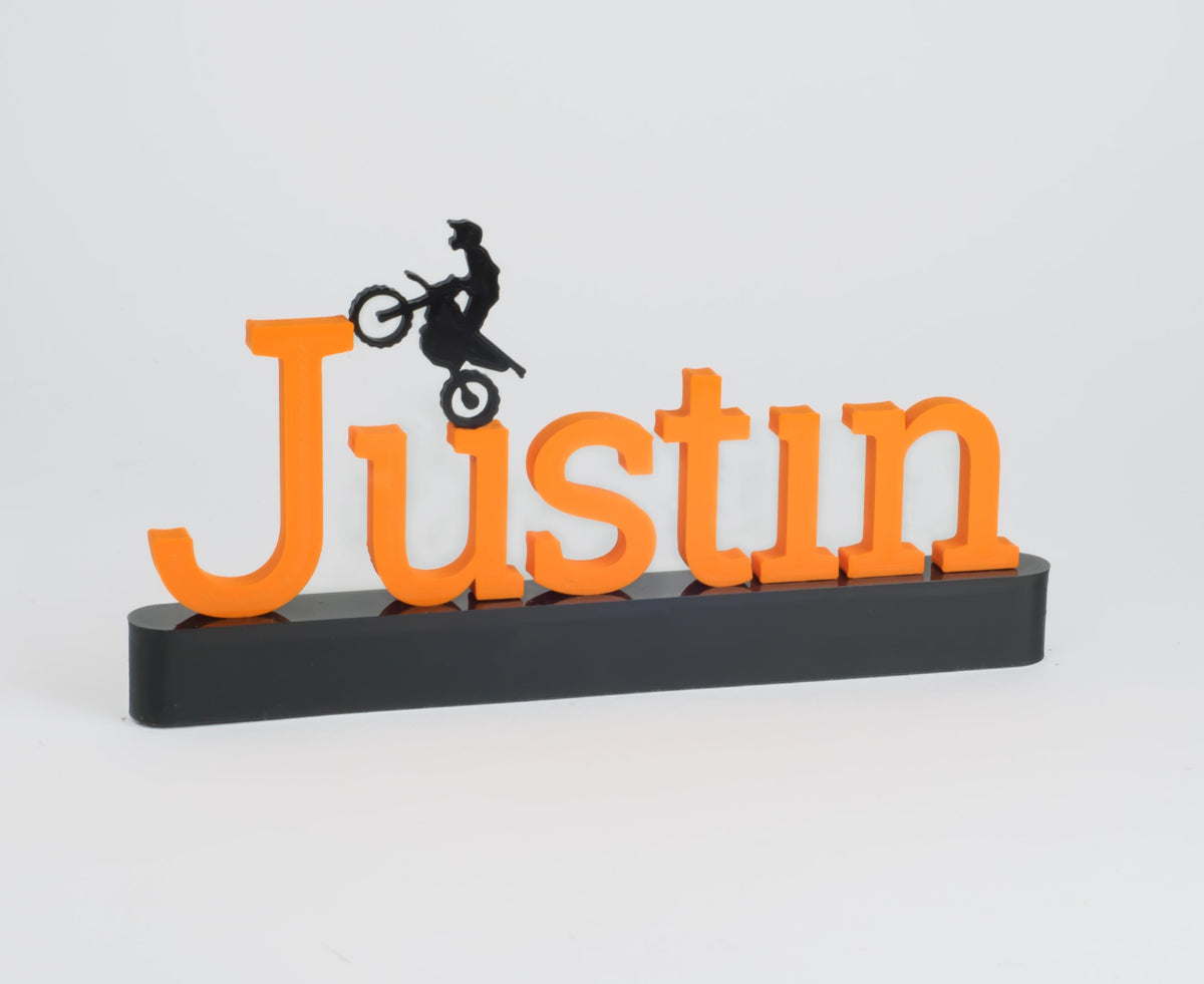 Personalized Motocross Name Sign | Dirt Bike Rider Gift