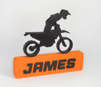 Personalized Motocross  Name Sign | Custom Dirt Bike Rider Gift