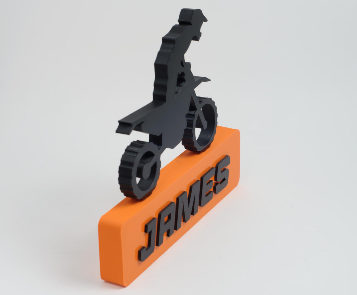 Personalized Motocross  Name Sign | Custom Dirt Bike Rider Gift