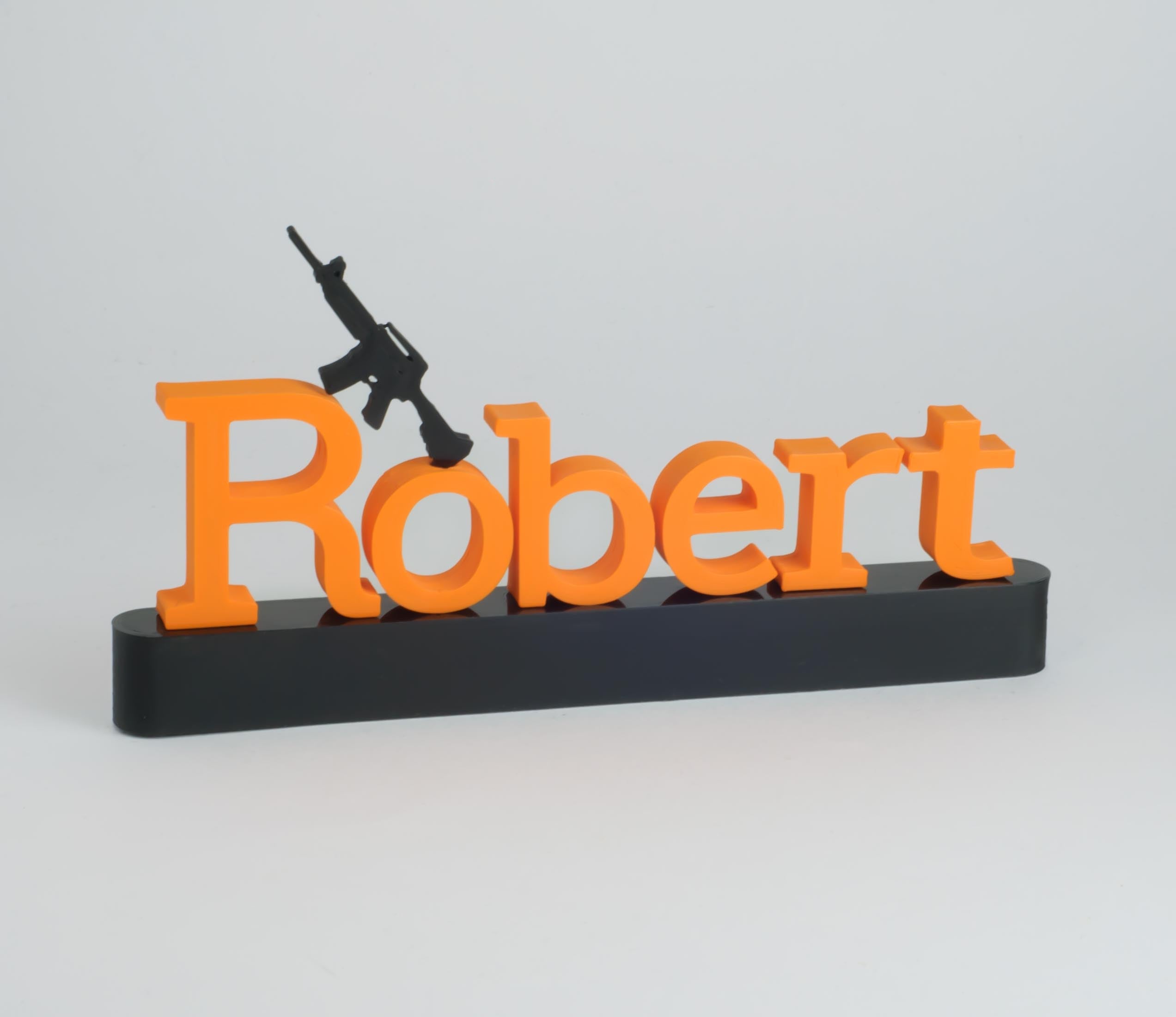 Personalized Rifle Name sign | Custom Gift For Gamer