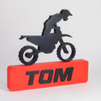 Personalized Motocross  Name Sign | Custom Dirt Bike Rider Gift