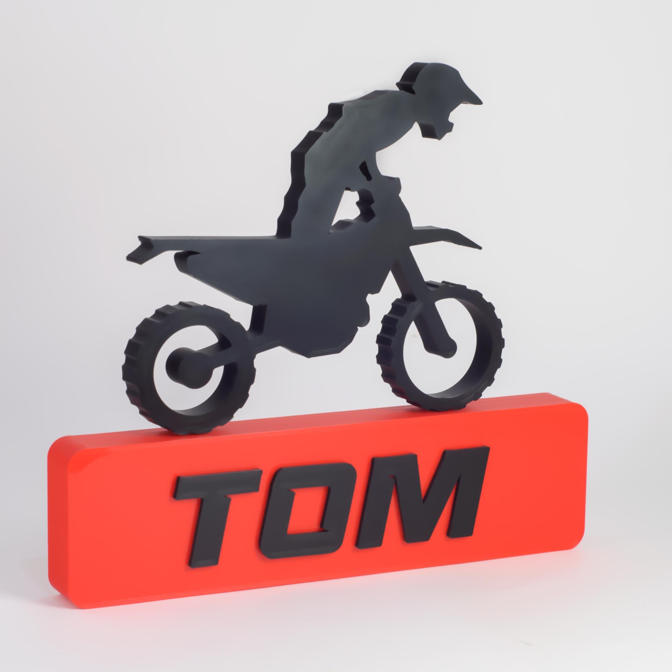 Personalized Motocross  Name Sign | Custom Dirt Bike Rider Gift