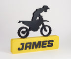 Personalized Motocross  Name Sign | Custom Dirt Bike Rider Gift