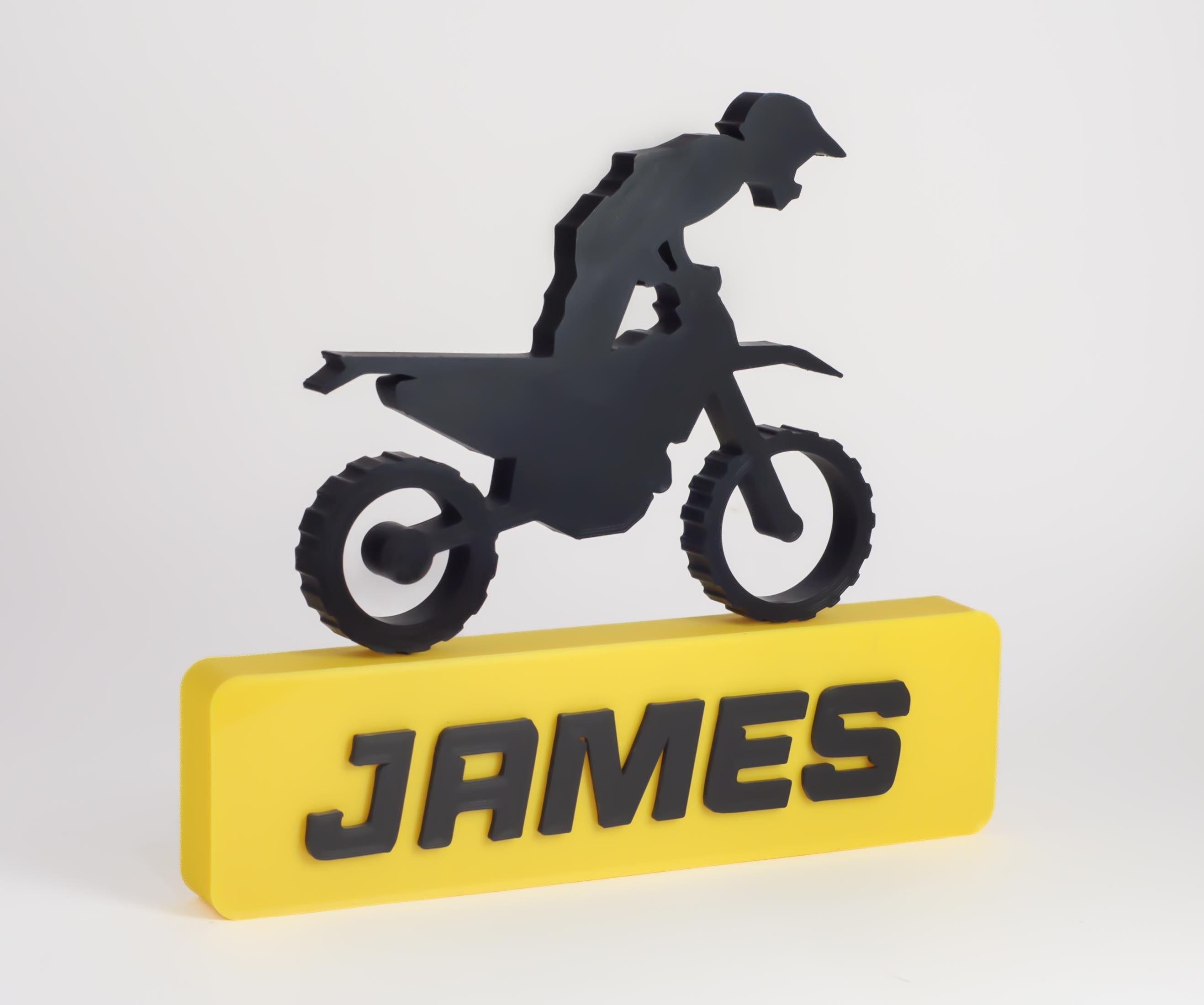 Personalized Motocross  Name Sign | Custom Dirt Bike Rider Gift
