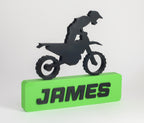 Personalized Motocross  Name Sign | Custom Dirt Bike Rider Gift