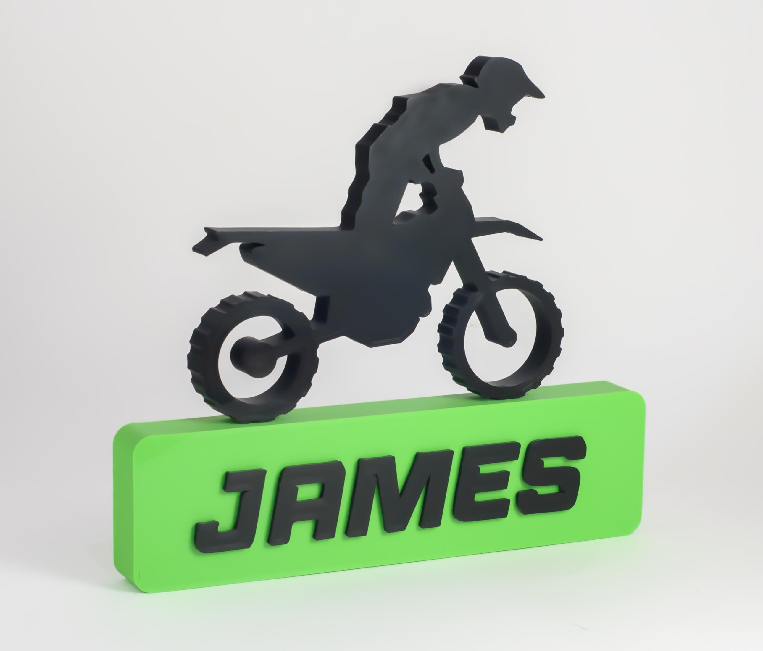 Personalized Motocross  Name Sign | Custom Dirt Bike Rider Gift
