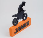Personalized Motocross  Name Sign | Custom Dirt Bike Rider Gift