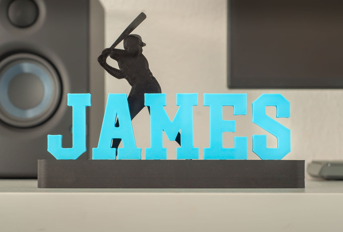 Personalized Baseball Name sign | Custom Gift For Baseball Player