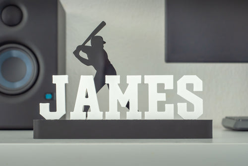 Personalized Baseball Name sign | Custom Gift For Baseball Player
