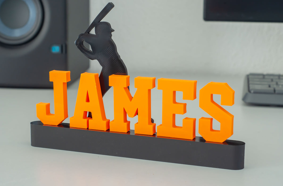 Personalized Baseball Name sign | Custom Gift For Baseball Player
