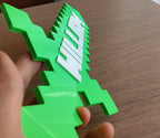 minecraft gamer room decor sign