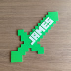 minecraft inspired custom sign