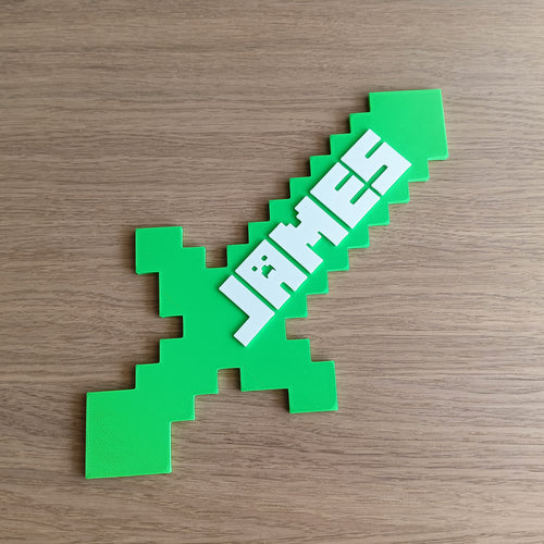 minecraft inspired custom sign